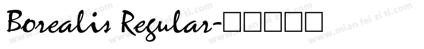 Borealis Regular字体转换